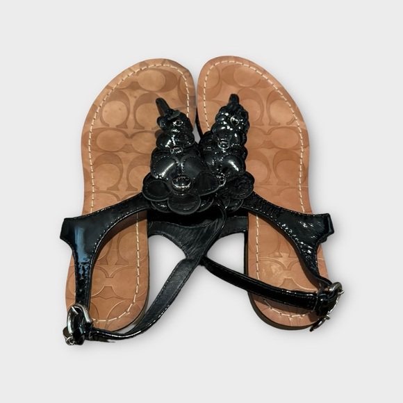 Coach Sandals.  Worn a handful of times.  Size 6.5 - Picture 2 of 3
